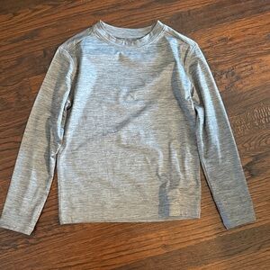 GAP Heather Gray Long Sleeve Kids Tee